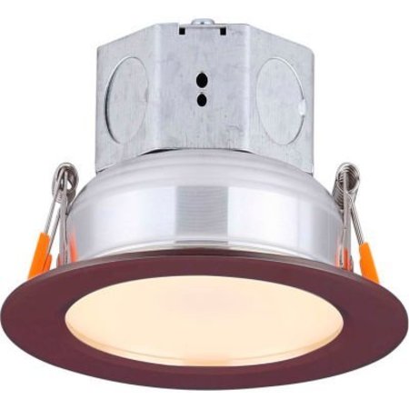 AMAX LIGHTING Amax Lighting 6" Round LED Veloce Recess Down Light, 15W, 120V, 3000K, Bronze LED-SR6P/BZ